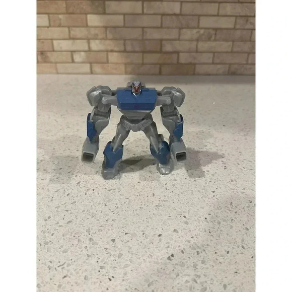 McDonald's Transformer gray robot 2013 Hasbro toy figure - Picture 1 of 4